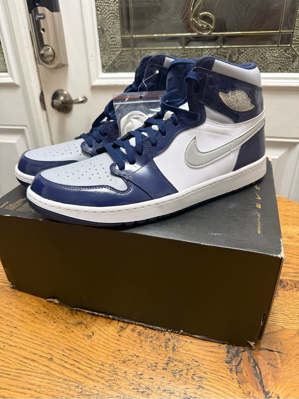 Jordan High-Top Sneakers - Navy / White / Silver